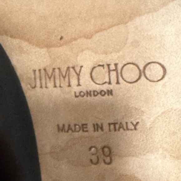 Jimmy Choo Black Leather Strappy Heels - Picture 4 of 4